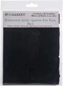 49 and Market-Foundations-Black Jagged Quarter flip folio